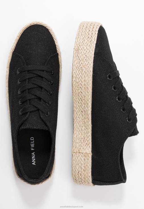 Anna Field nők fekete espadrillák RTVD1834