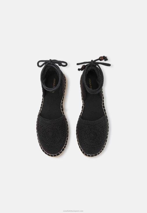 Anna Field nők fekete espadrillák RTVD1844