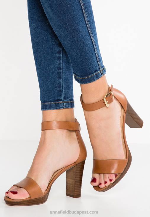 Anna Field nők bőr magas sarkú szandál konyak RTVD1549