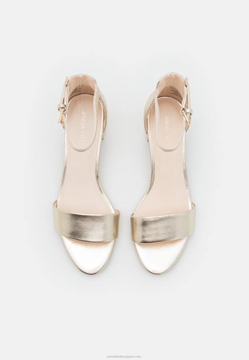 Anna Field nők bőr szandál arany RTVD1301