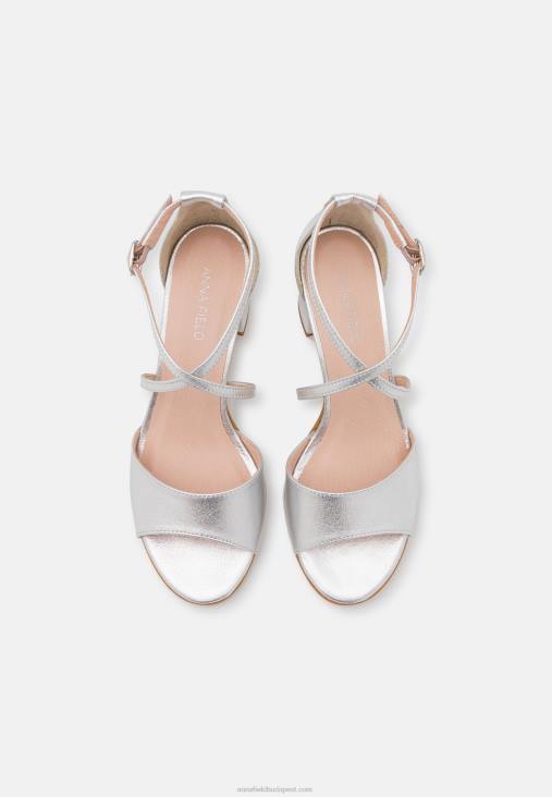 Anna Field nők bőr szandál ezüst RTVD1427