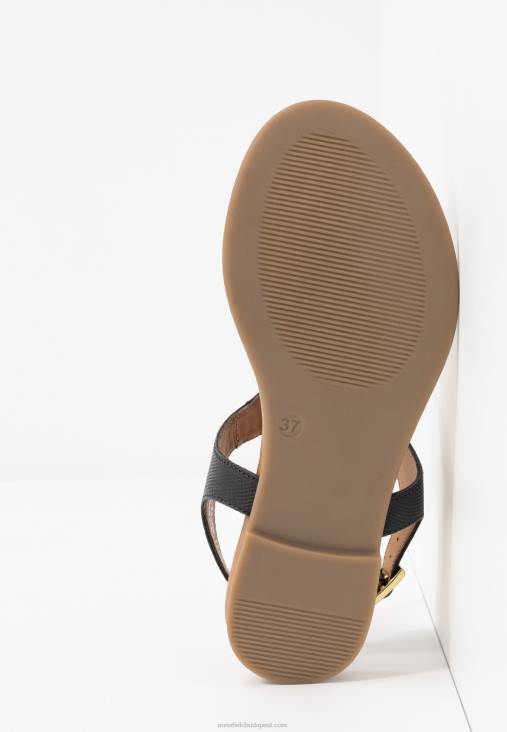 Anna Field nők bőr t-bar szandál fekete RTVD1521