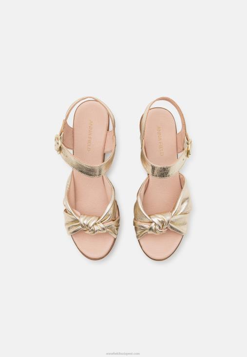 Anna Field nők bőrpapucsok arany RTVD1888