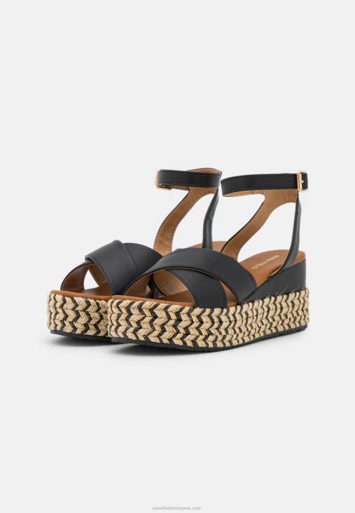 Anna Field nők fekete espadrillák RTVD1479
