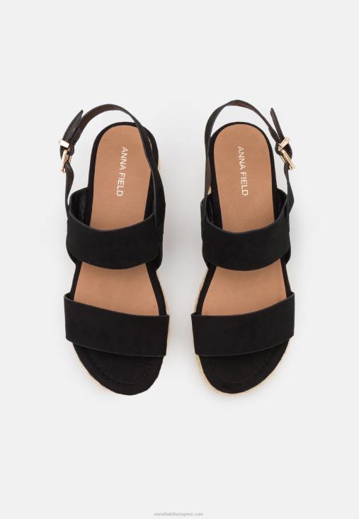 Anna Field nők fekete espadrillák RTVD1482
