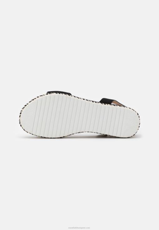 Anna Field nők fekete platformszandál RTVD1462