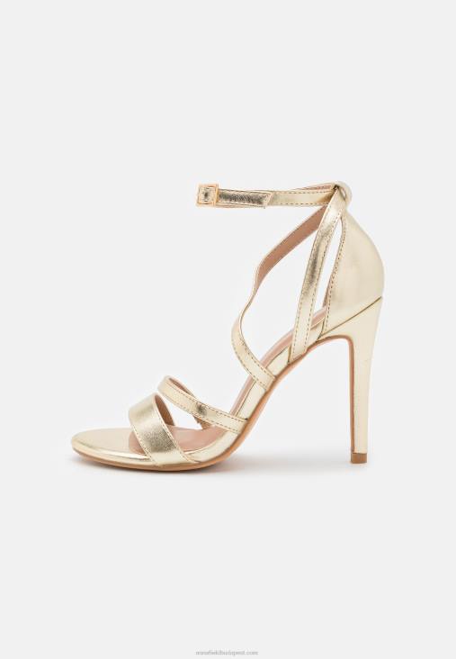 Anna Field nők magas sarkú arany szandál RTVD1289
