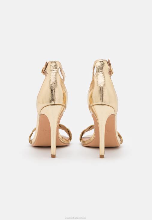 Anna Field nők magas sarkú arany szandál RTVD1291