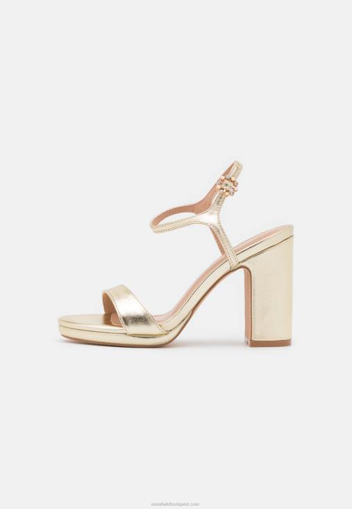Anna Field nők magas sarkú arany szandál RTVD1444