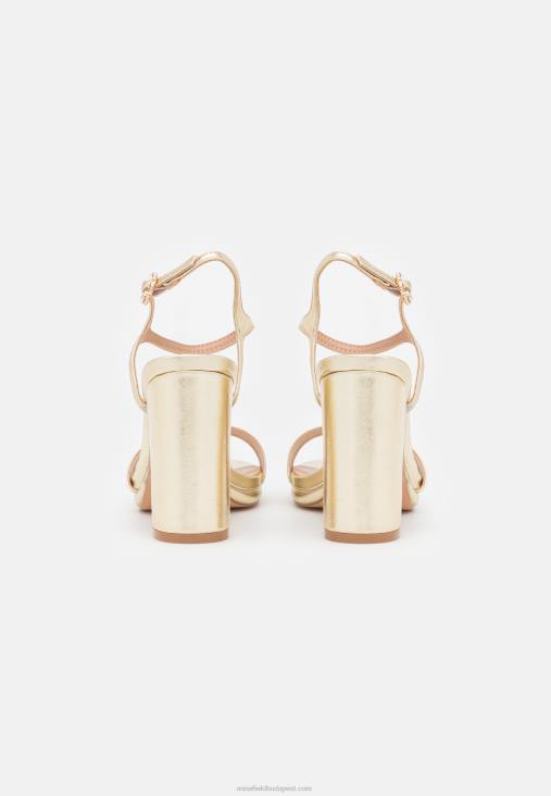 Anna Field nők magas sarkú arany szandál RTVD1444