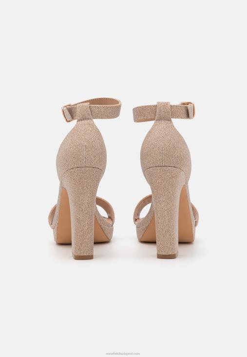 Anna Field nők magas sarkú rózsarany szandál RTVD1566