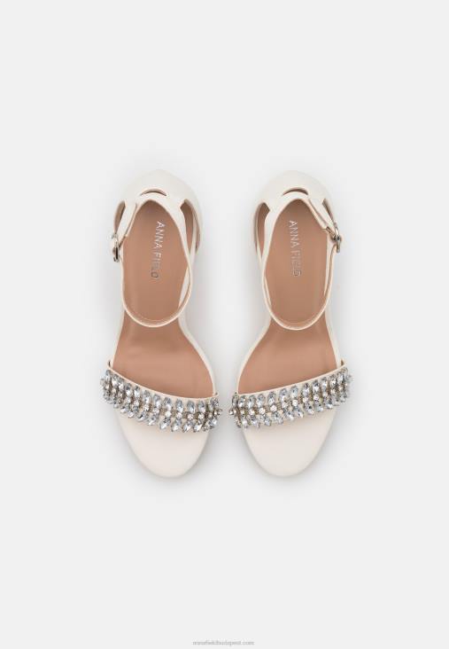 Anna Field nők magas sarkú szandál fehér RTVD1341