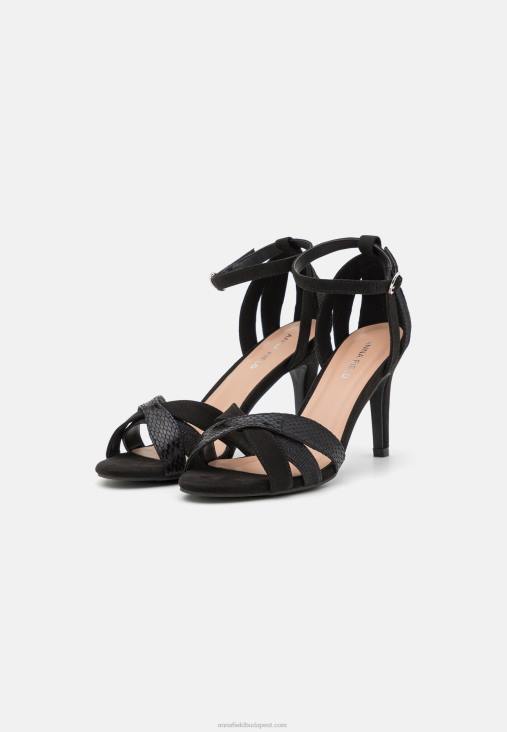Anna Field nők magas sarkú szandál fekete RTVD1352