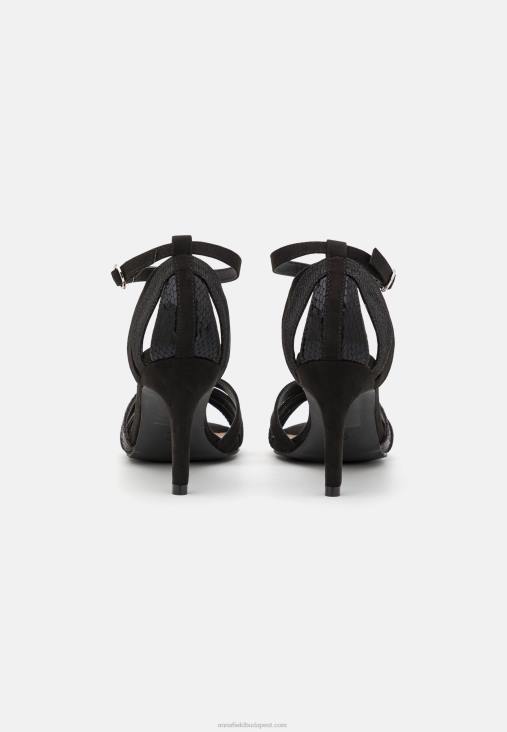 Anna Field nők magas sarkú szandál fekete RTVD1352