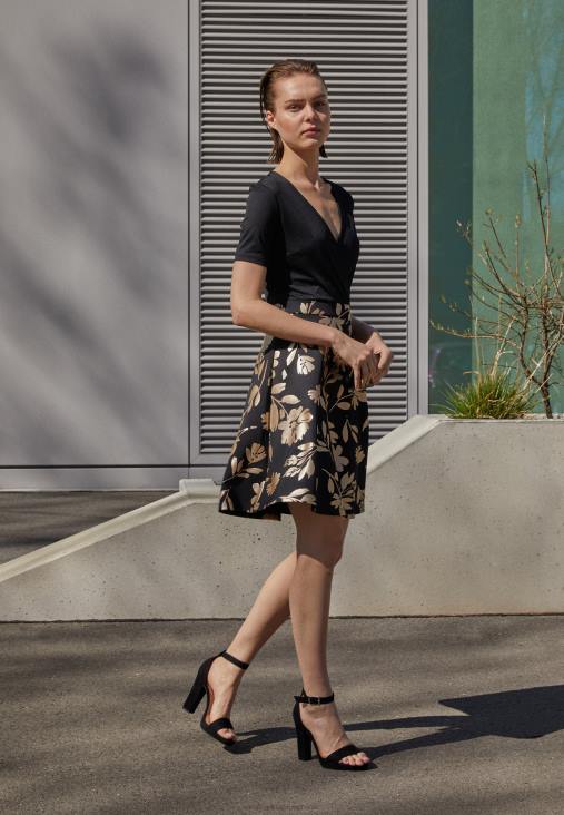 Anna Field nők magas sarkú szandál fekete RTVD1565