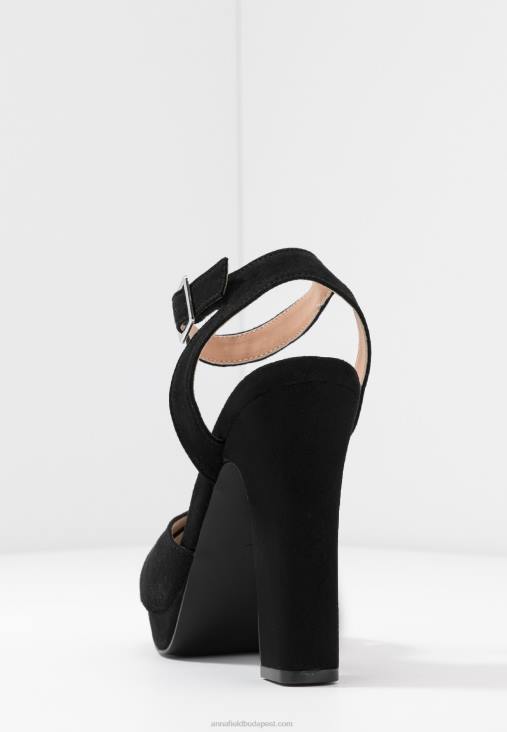 Anna Field nők magas sarkú szandál fekete RTVD1567