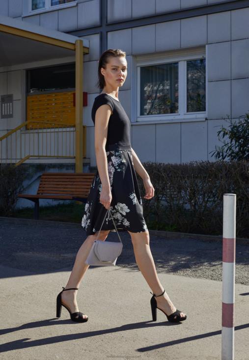 Anna Field nők magas sarkú szandál fekete RTVD1570