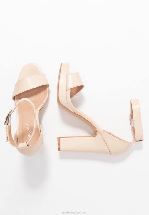 Anna Field nők magas sarkú szandál törtfehér RTVD1557