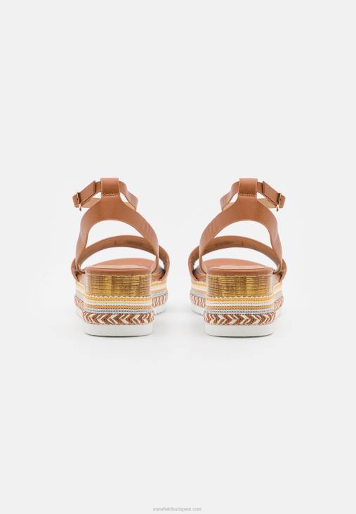 Anna Field nők platform szandál konyak RTVD1471