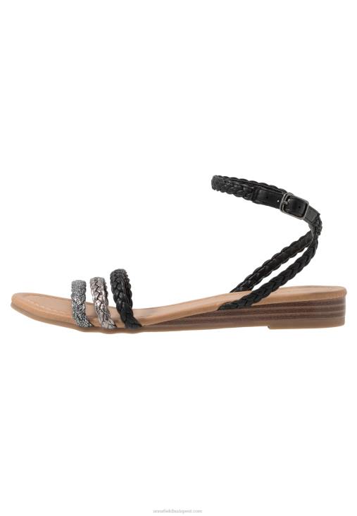 Anna Field nők szandál fekete/ezüst RTVD1248