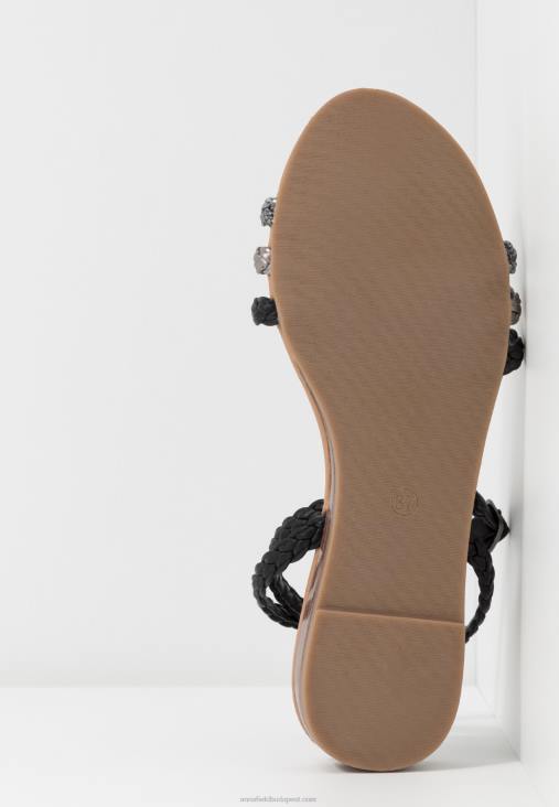 Anna Field nők szandál fekete/ezüst RTVD1248