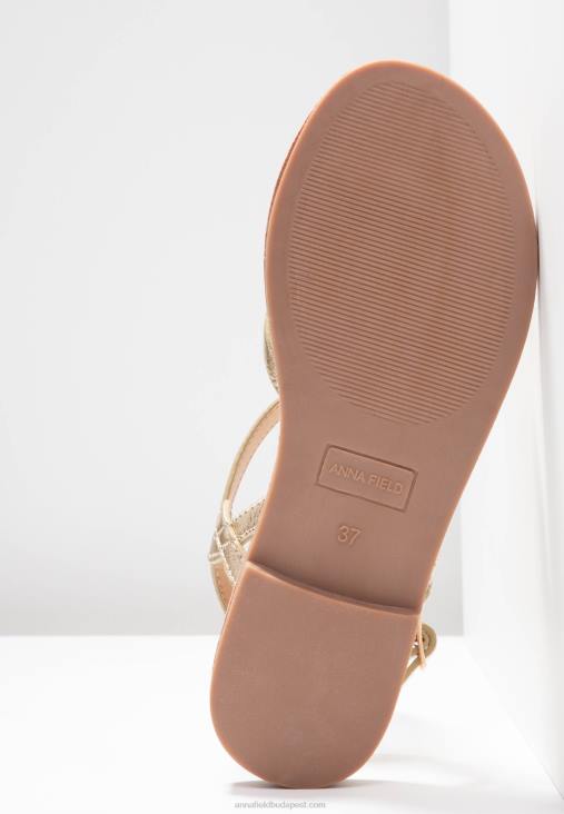 Anna Field nők t-bar szandál arany RTVD1499