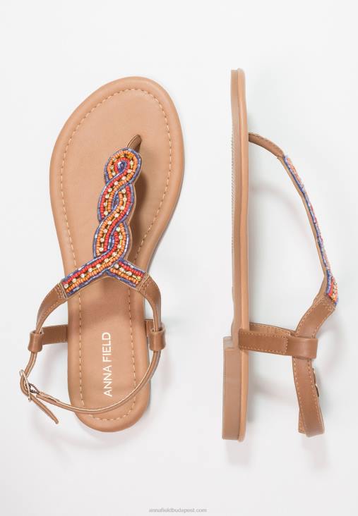 Anna Field nők t-bar szandál barna RTVD1519