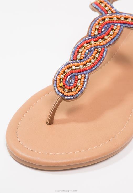 Anna Field nők t-bar szandál barna RTVD1519