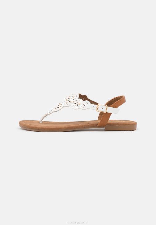 Anna Field nők t-bar szandál fehér RTVD1496