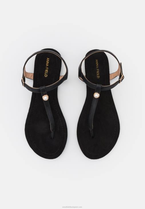 Anna Field nők t-bar szandál fekete RTVD1510