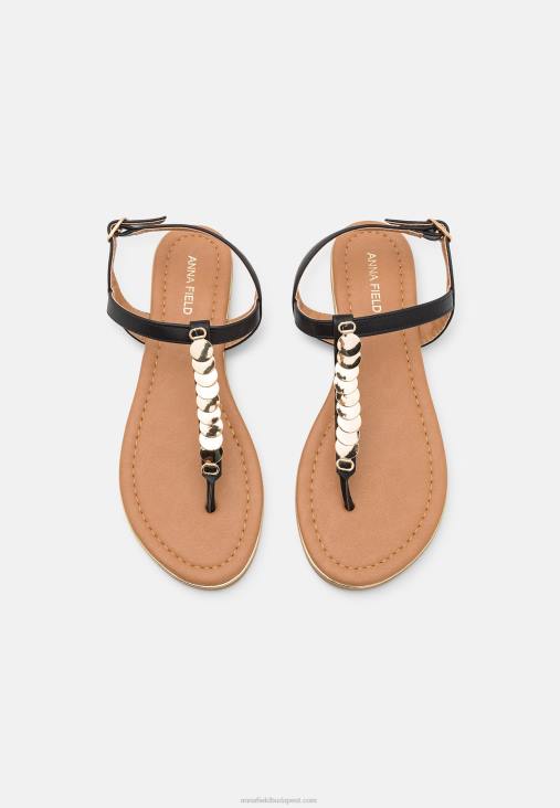 Anna Field nők t-bar szandál fekete RTVD1547