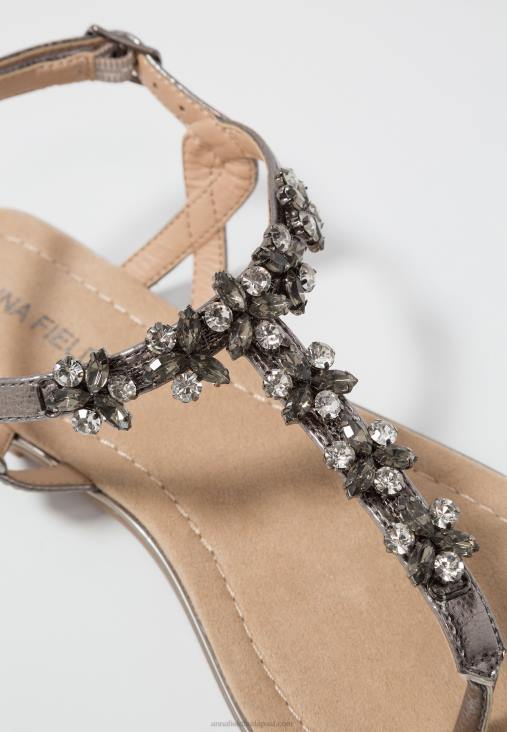 Anna Field nők t-bar szandál gunmetall RTVD1515