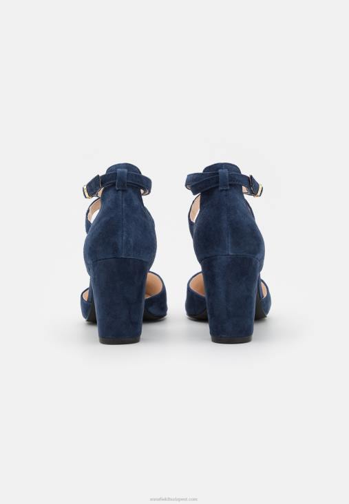 Anna Field nők bőr magassarkú sötétkék RTVD1624
