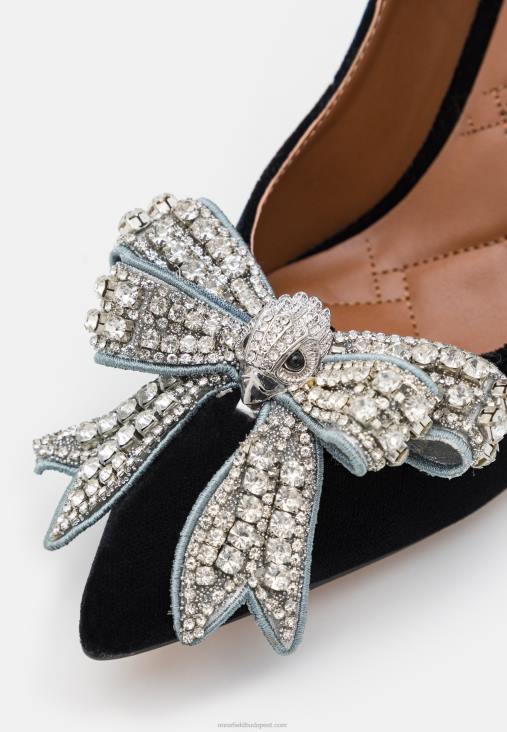 Anna Field nők belgravia masni klasszikus sarkú fekete RTVD1761