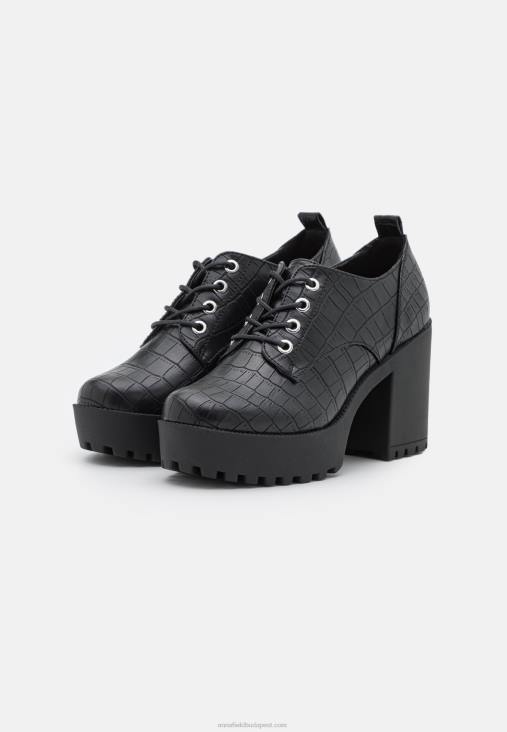 Anna Field nők fűzős sarkú fekete RTVD1746