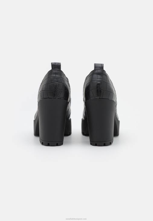 Anna Field nők fűzős sarkú fekete RTVD1746