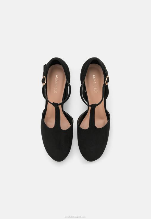 Anna Field nők fekete platformsarkú RTVD1736