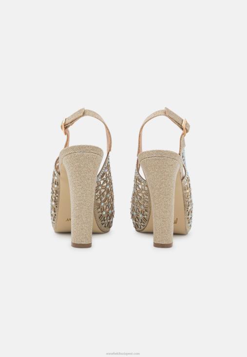 Anna Field nők platform sarkú arany RTVD1706