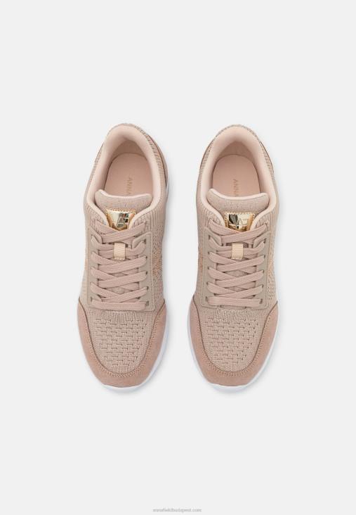 Anna Field nők bőr mix edzőcipő bézs RTVD1215