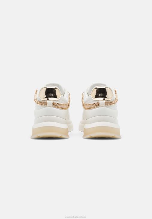 Anna Field nők bőr tornacipő fehér/arany RTVD1201