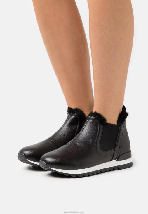 Anna Field nők fekete magasszárú edzőcipő RTVD1235