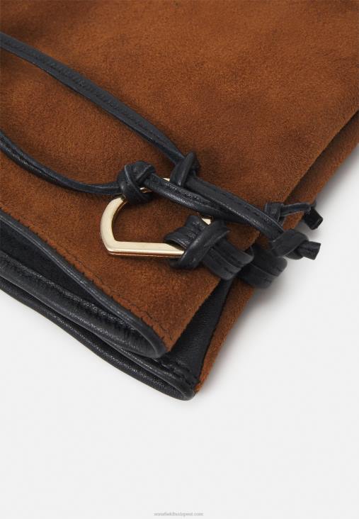 Anna Field nők kesztyű fekete/barna RTVD2856