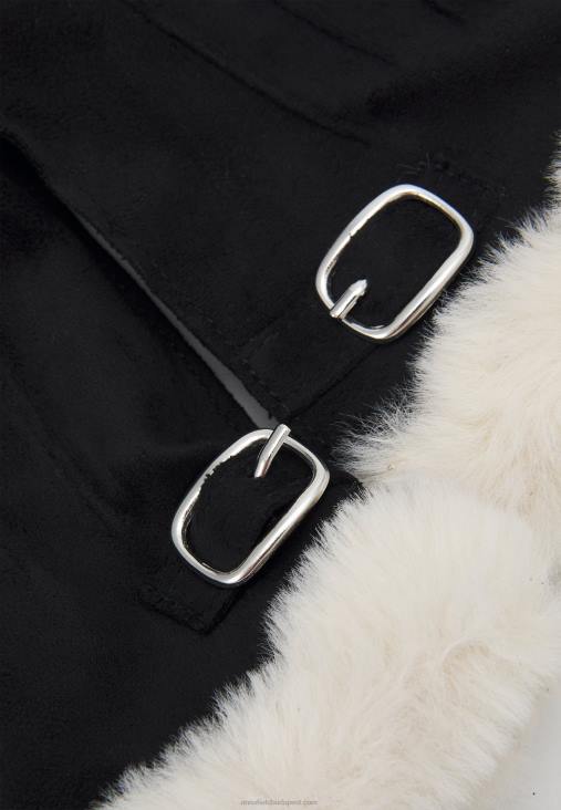 Anna Field nők kesztyű fekete/törtfehér RTVD2855