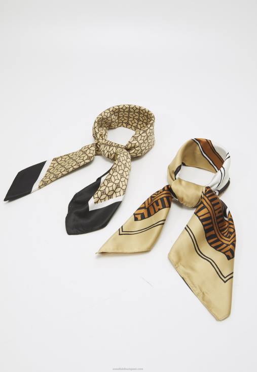 Anna Field nők 2 csomag foulard barna RTVD2834