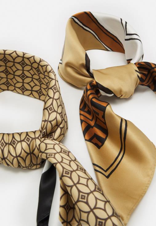 Anna Field nők 2 csomag foulard barna RTVD2834