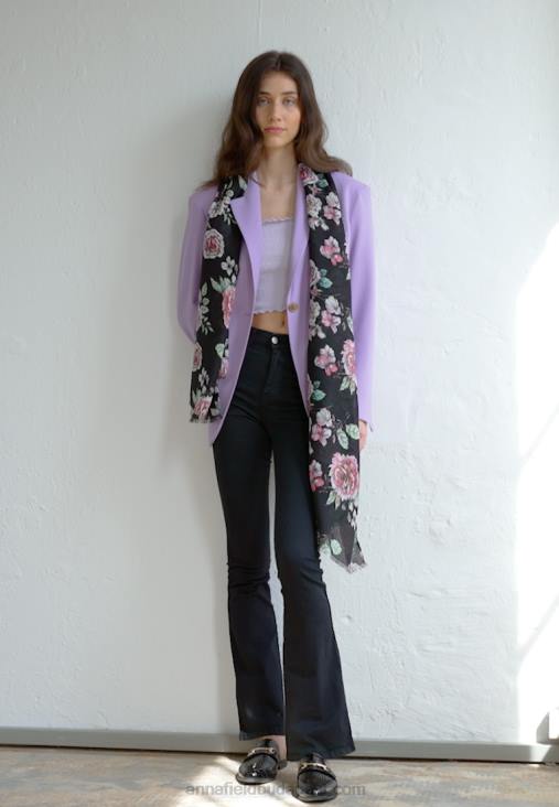 Anna Field nők foulard fekete RTVD2839