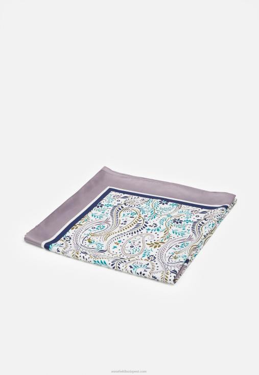 Anna Field nők foulard sötétkék/zöld/teve RTVD2849