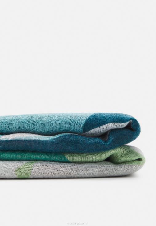 Anna Field nők sál zöld/bézs RTVD2828