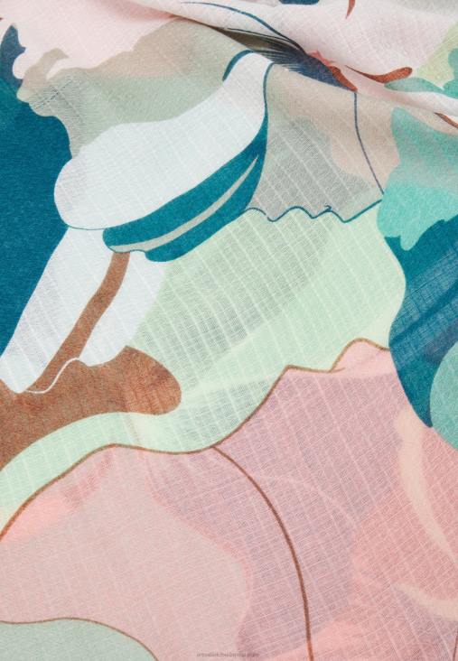 Anna Field nők sál zöld/bézs RTVD2828