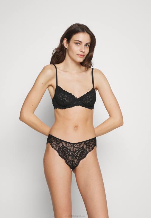 Anna Field nők 2 csomag aláhúzott melltartó piros/fekete RTVD932